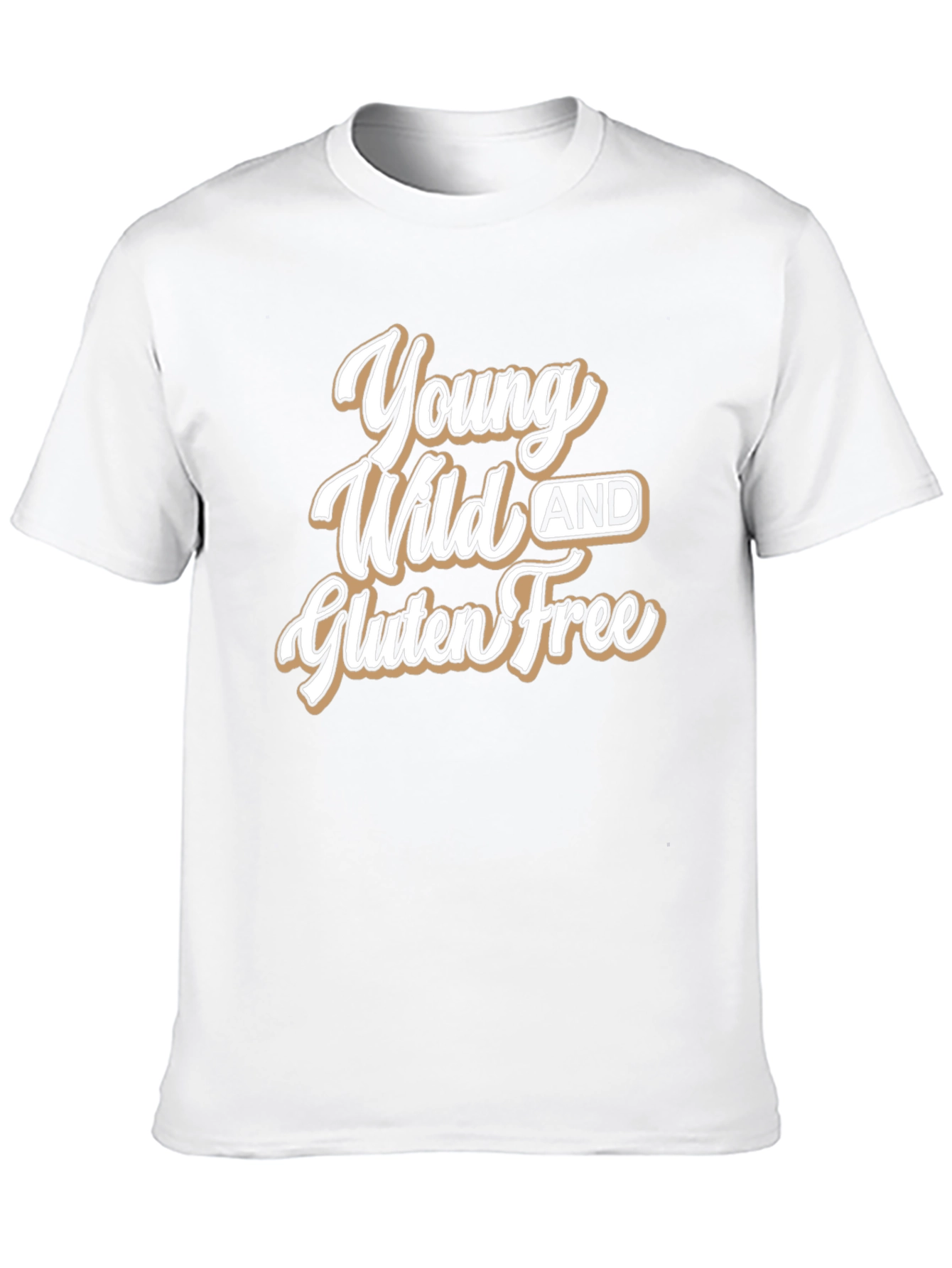 Young Wild and Gluten Free Black T-Shirt