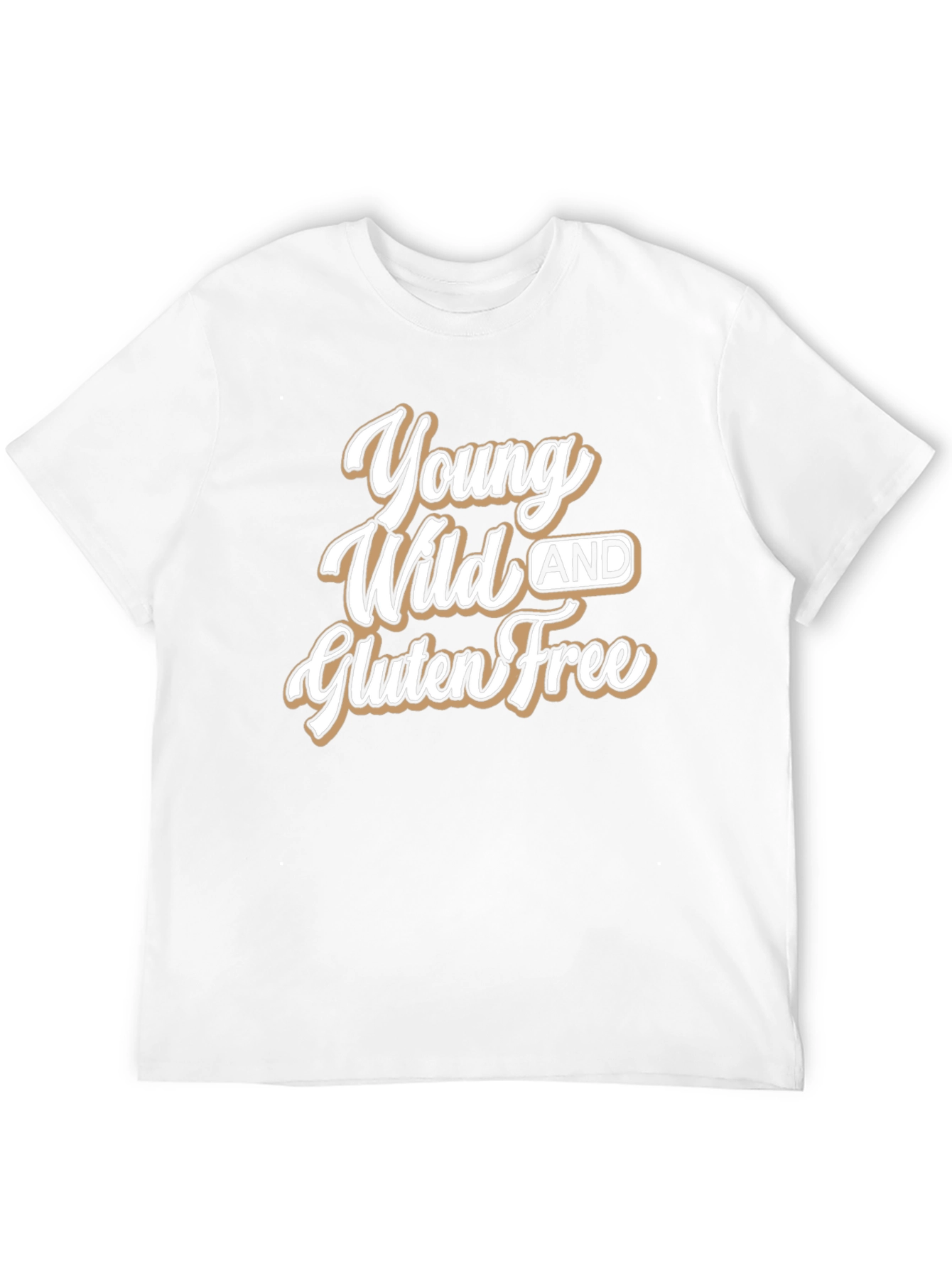 Young Wild and Gluten Free Black T-Shirt
