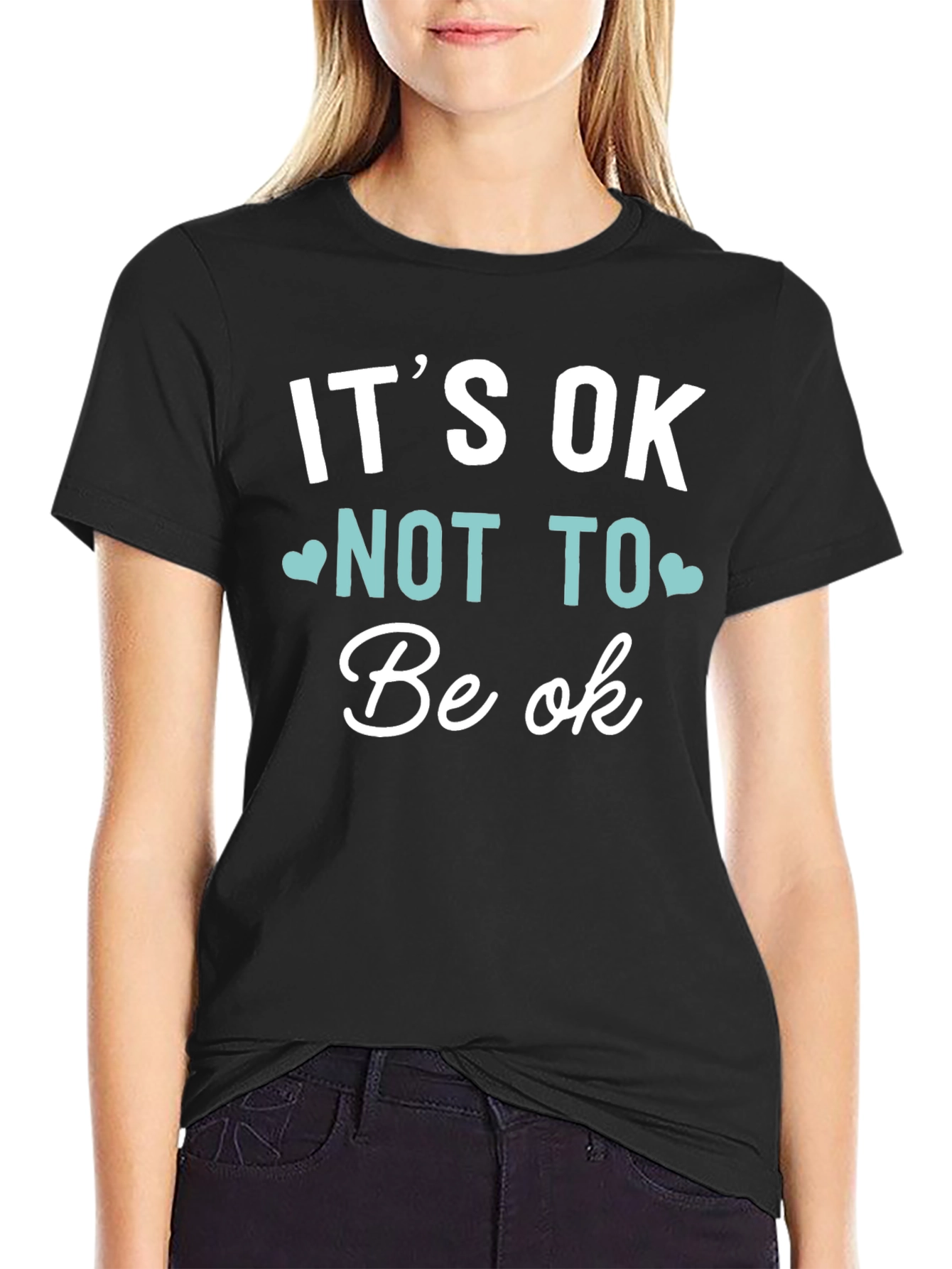 Its OK Not To Be OK T-Shirt Black