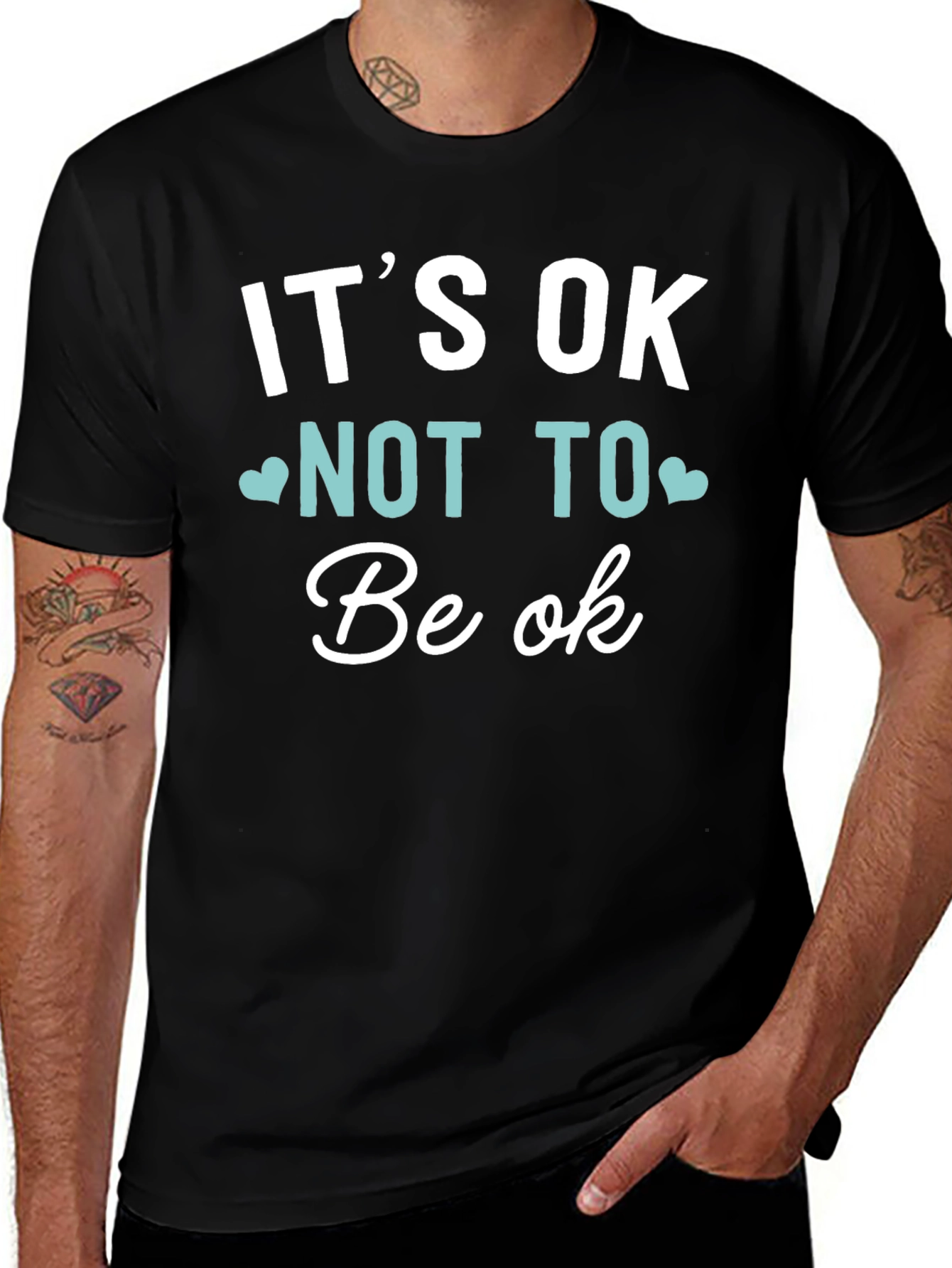 Its OK Not To Be OK T-Shirt Black