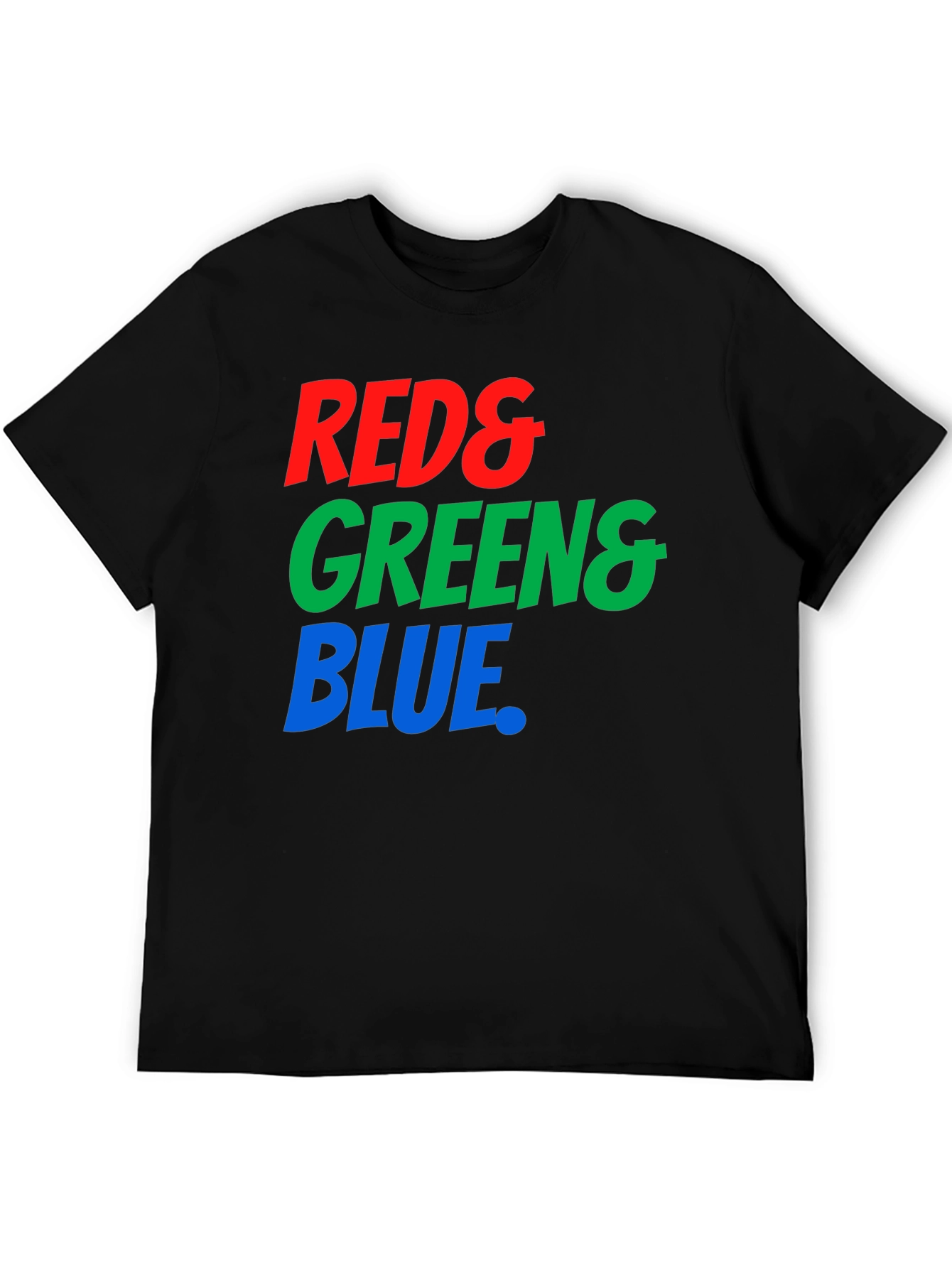 Red Green and Blue Graphic Tee