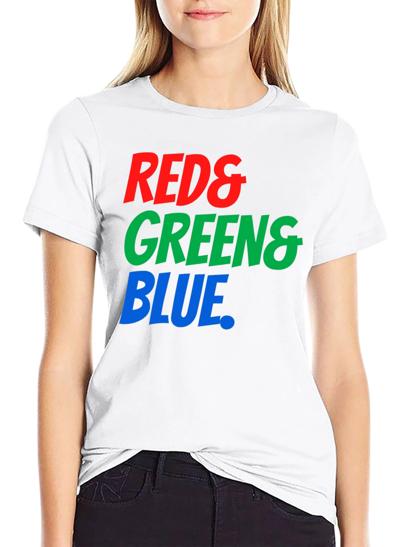 Red Green and Blue Graphic Tee