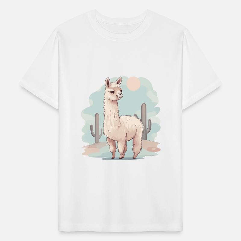 Llama in the Desert Sunset