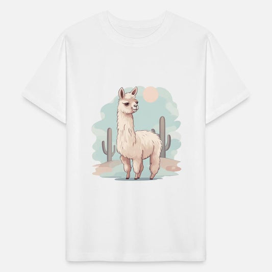 Llama in the Desert Sunset