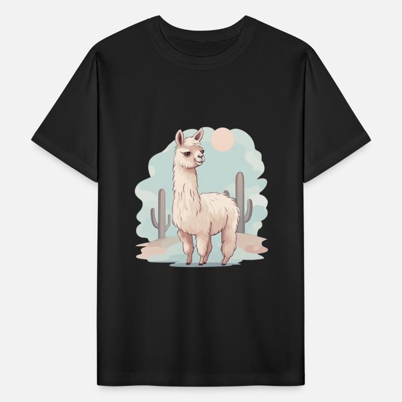 Llama in the Desert Sunset