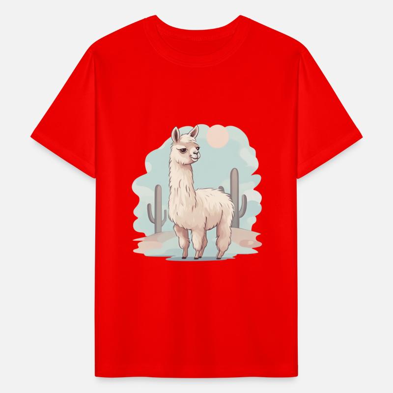 Llama in the Desert Sunset
