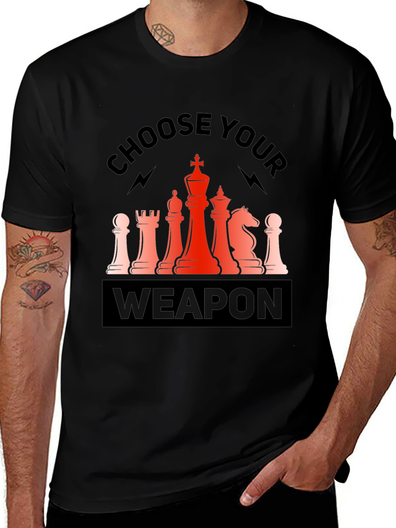 Choose Your Weapon Chess T-Shirt - Strategy Tee