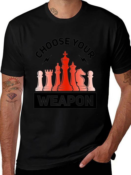 Choose Your Weapon Chess T-Shirt - Strategy Tee