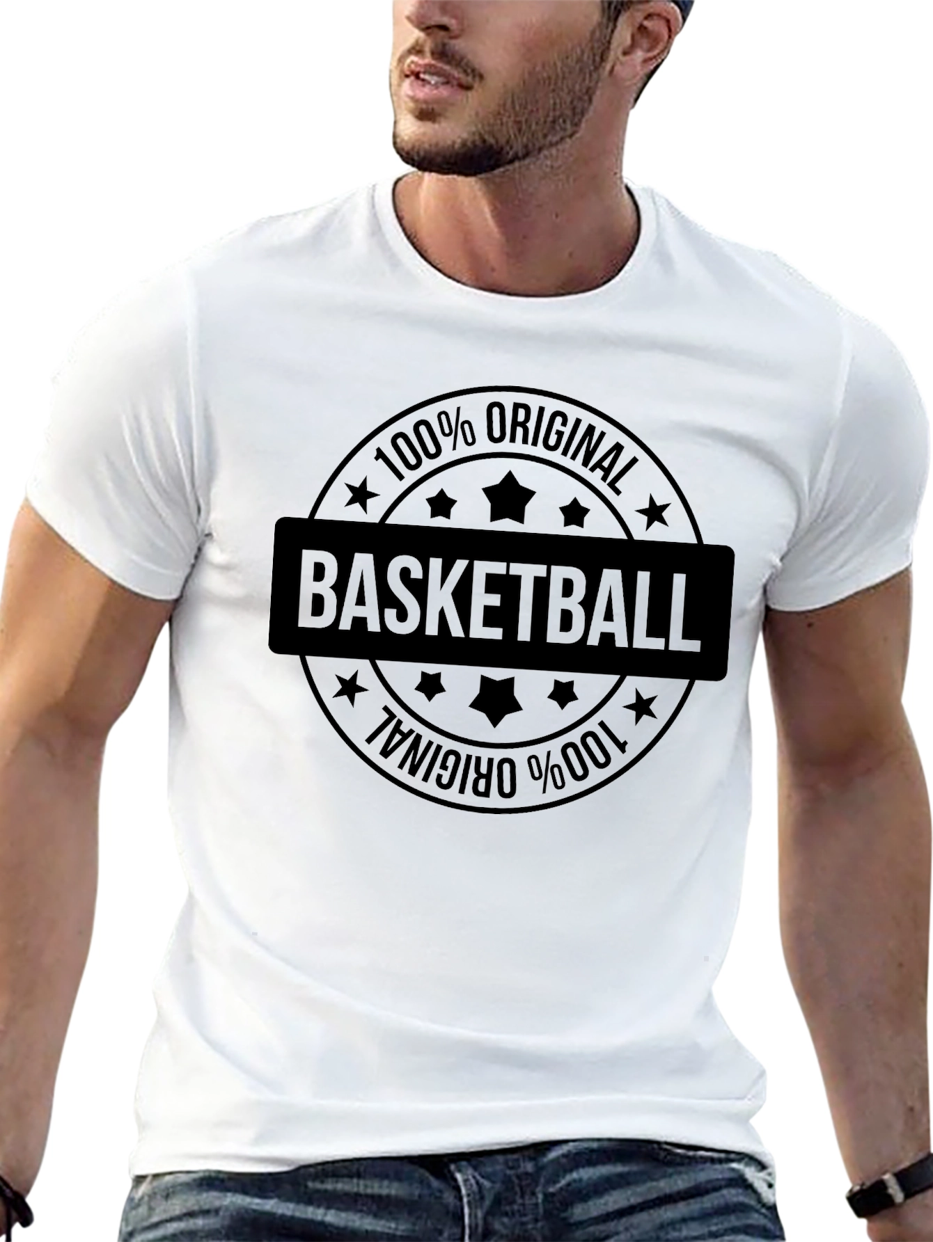 Basketball 100% Original Black Graphic Tee