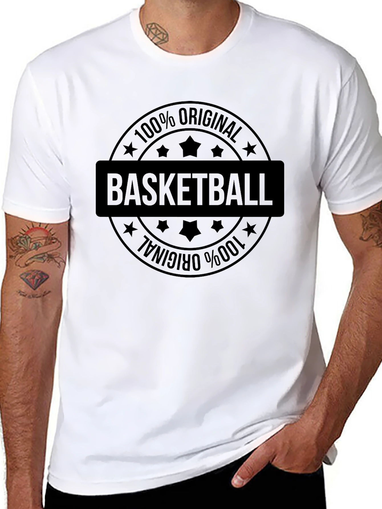 Basketball 100% Original Black Graphic Tee
