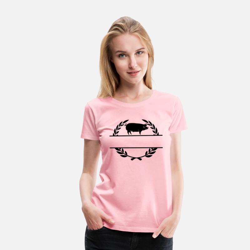 Logo pig in laurel wreath
