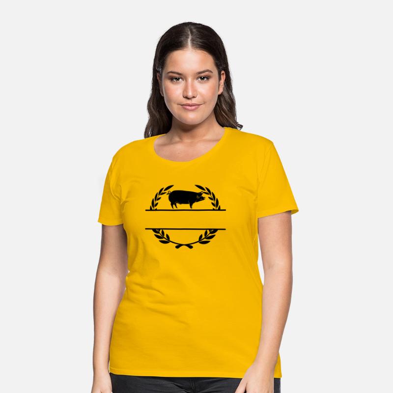 Logo pig in laurel wreath