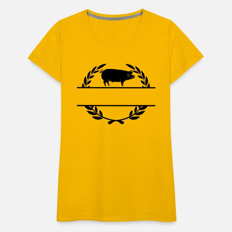Logo pig in laurel wreath
