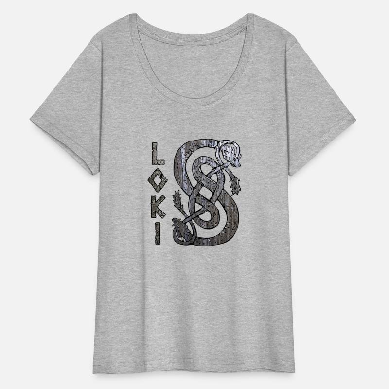 Loki's Symbol The Serpent Tee Thor Mjolnir Valknut