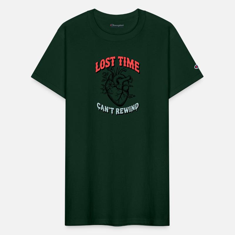 Lost Time Can’t Rewind – Retro Grunge Heart