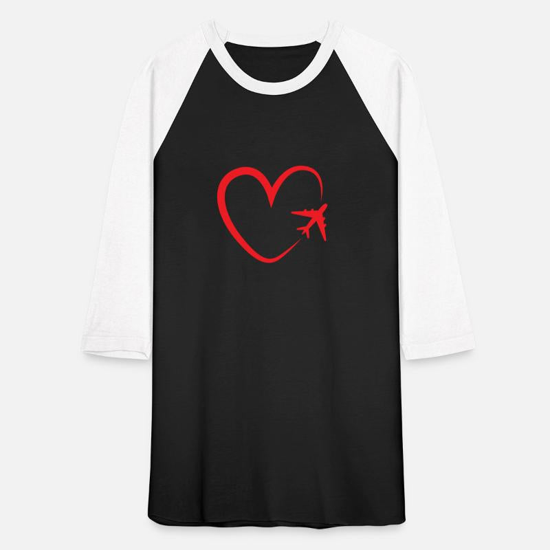 Love heart airplane travel gift