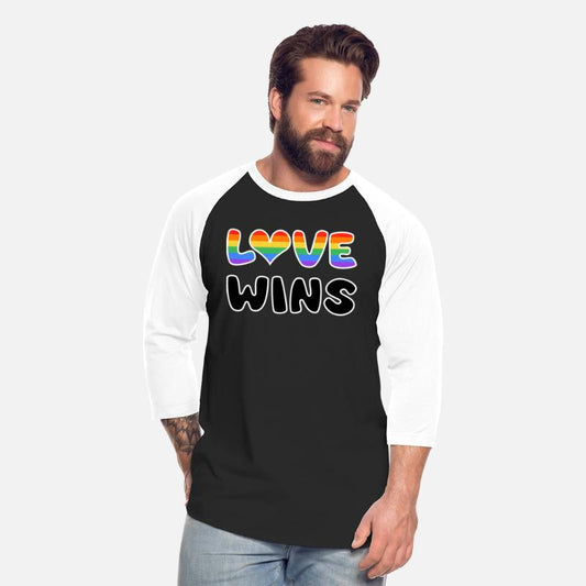 LOVE WINS rainbow colored