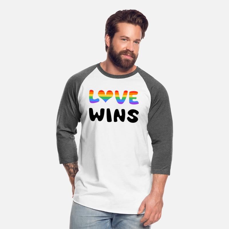 LOVE WINS rainbow colored