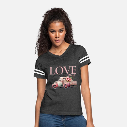 Love Yourself- Old Pink Pickup Truck