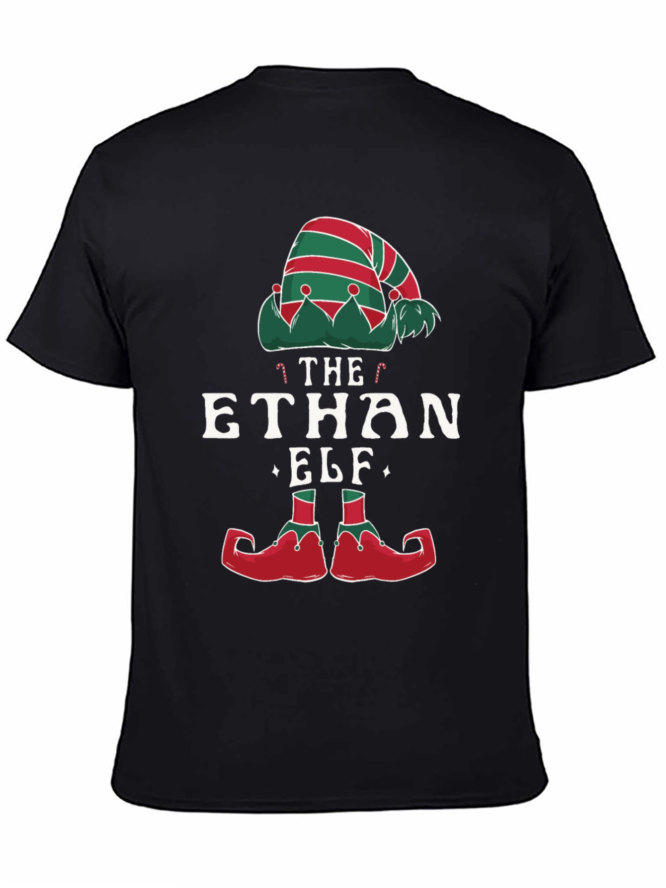 Personalized The [Name] Elf Christmas T-Shirt