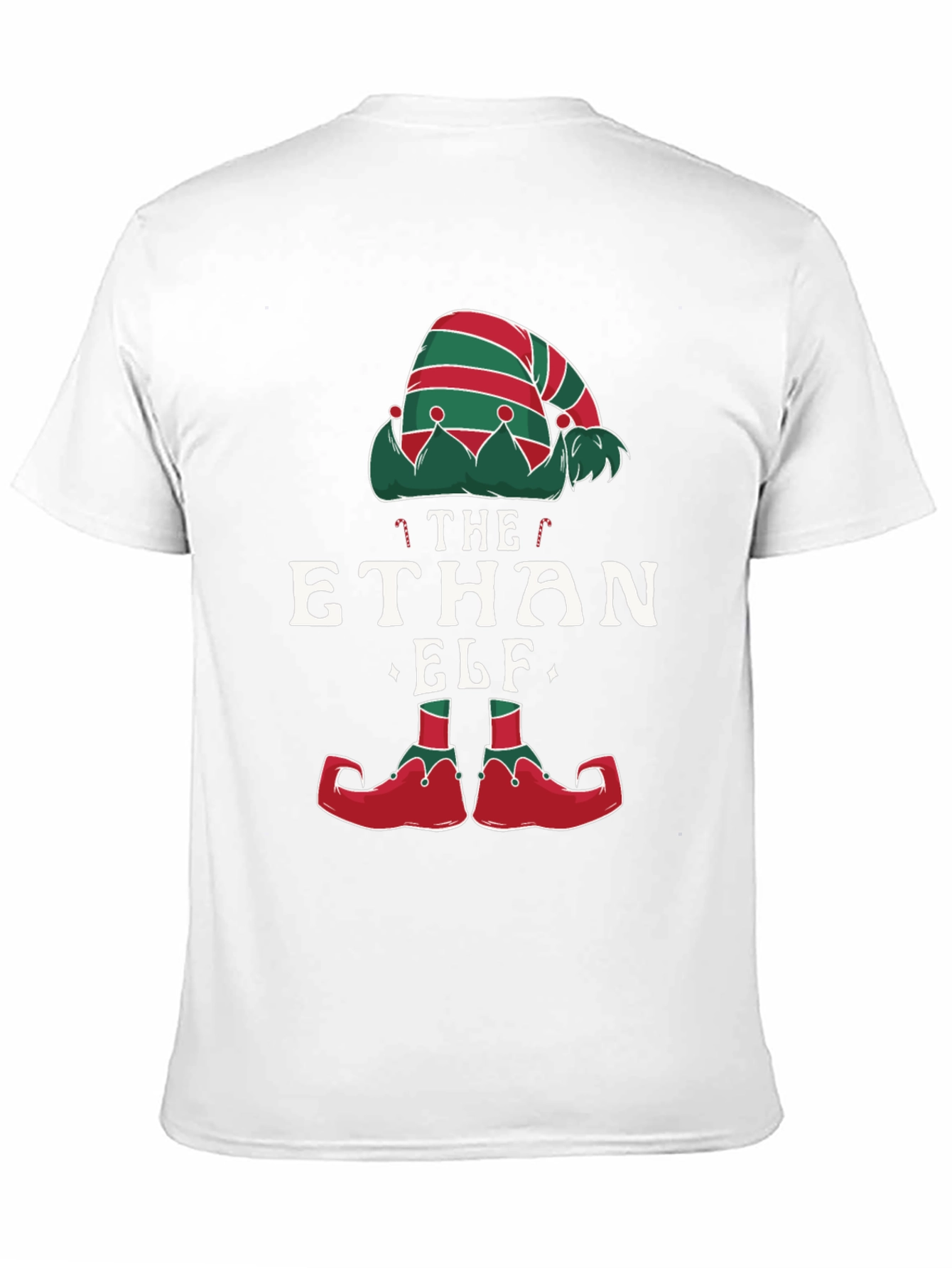 Personalized The [Name] Elf Christmas T-Shirt