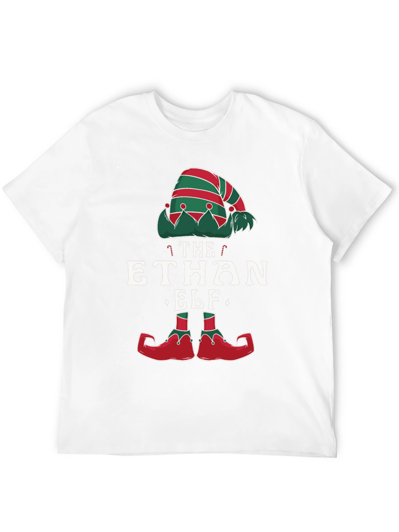 Personalized The [Name] Elf Christmas T-Shirt