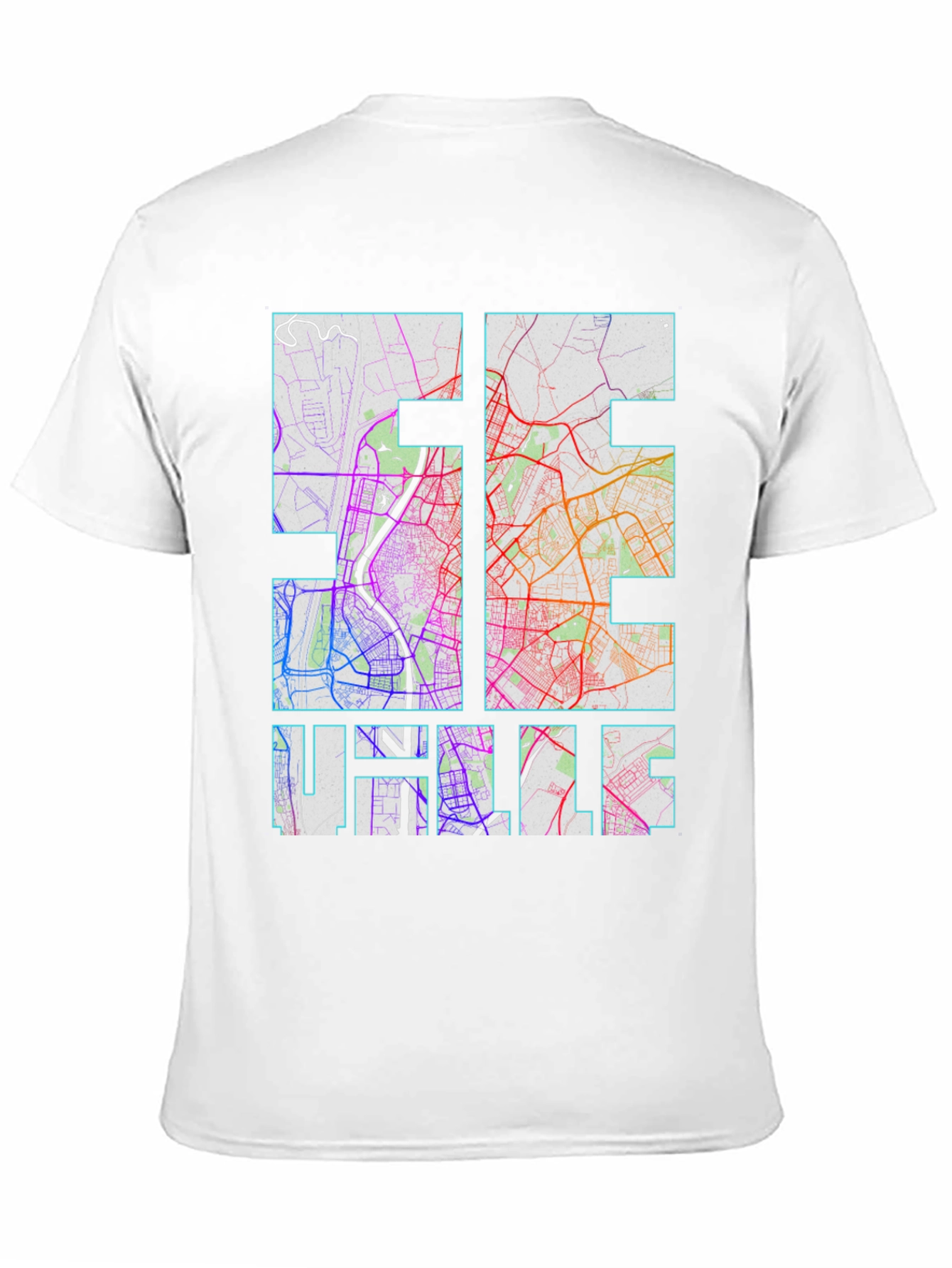 Halle Germany Map T-Shirt - Unique City Souvenir