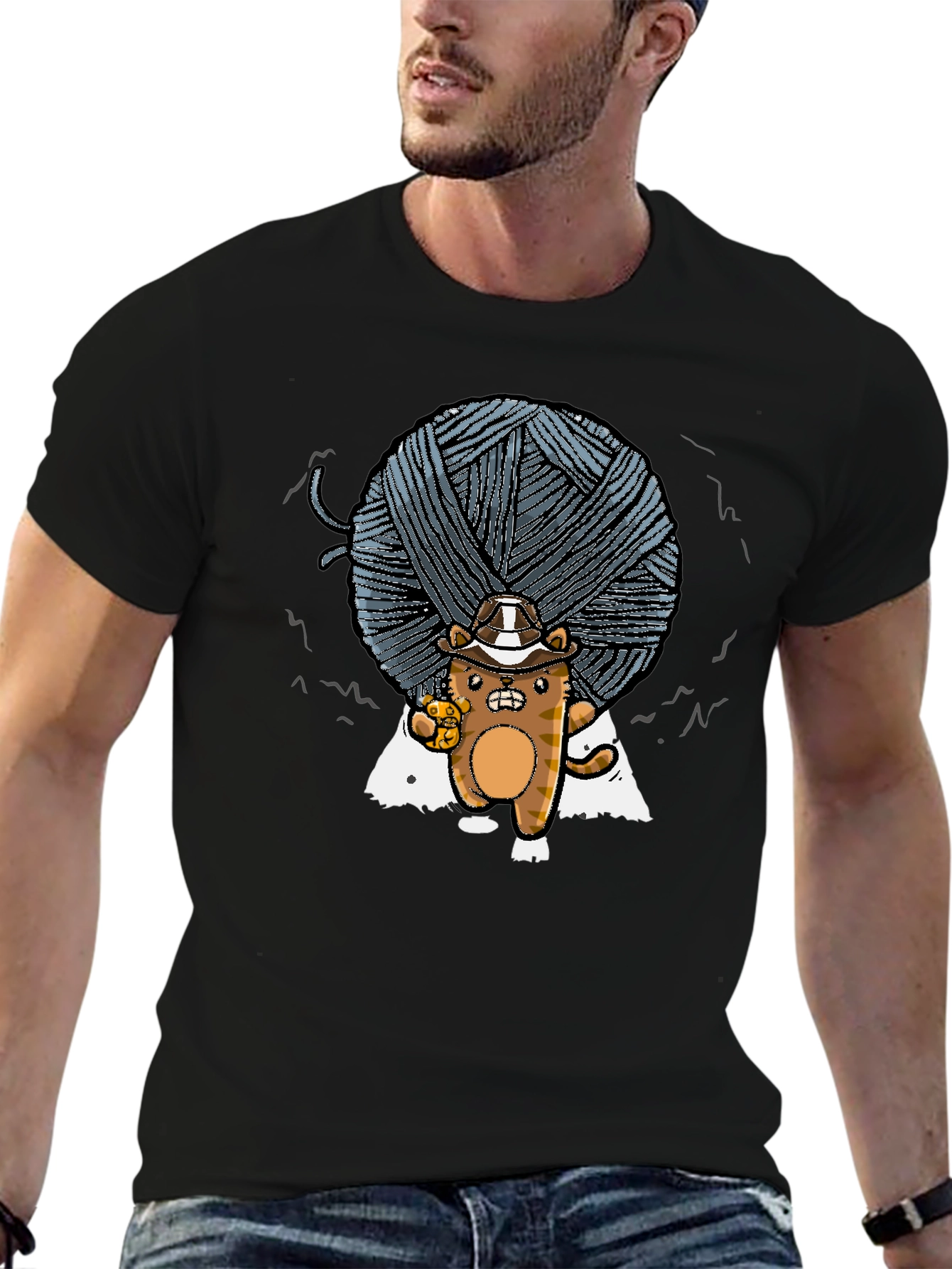 Yarn Ball Cat T-Shirt