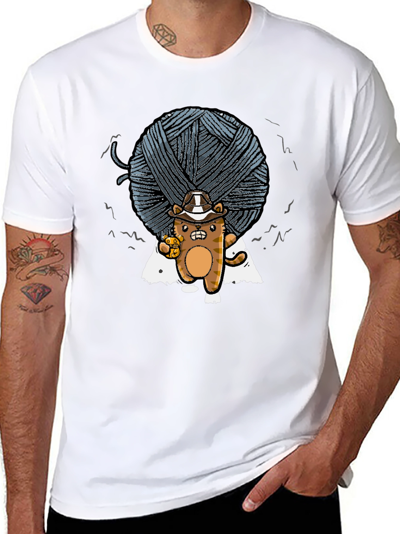 Yarn Ball Cat T-Shirt