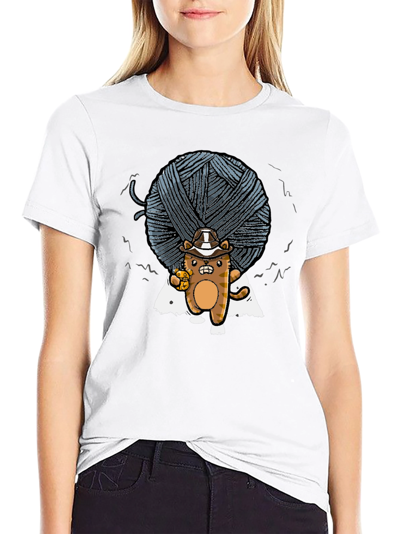 Yarn Ball Cat T-Shirt