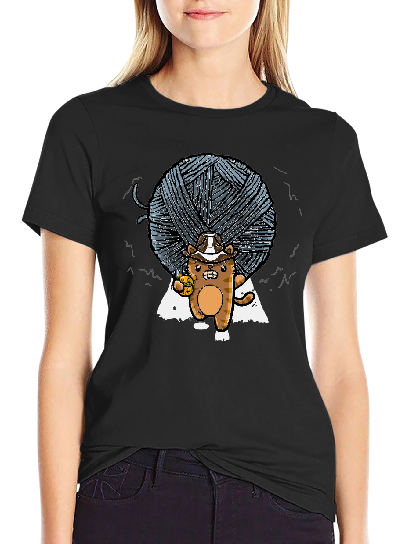 Yarn Ball Cat T-Shirt