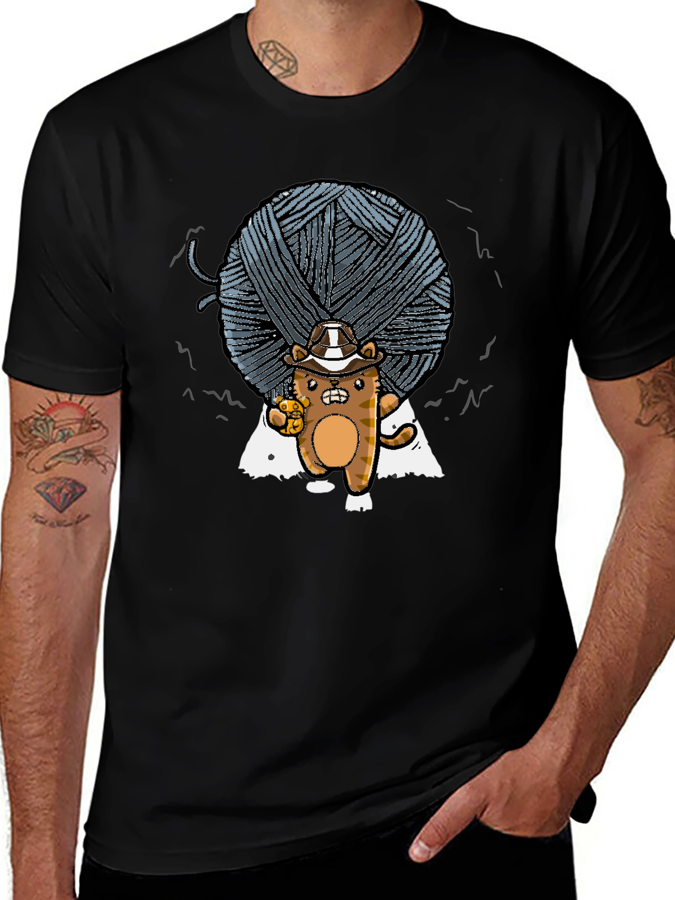Yarn Ball Cat T-Shirt
