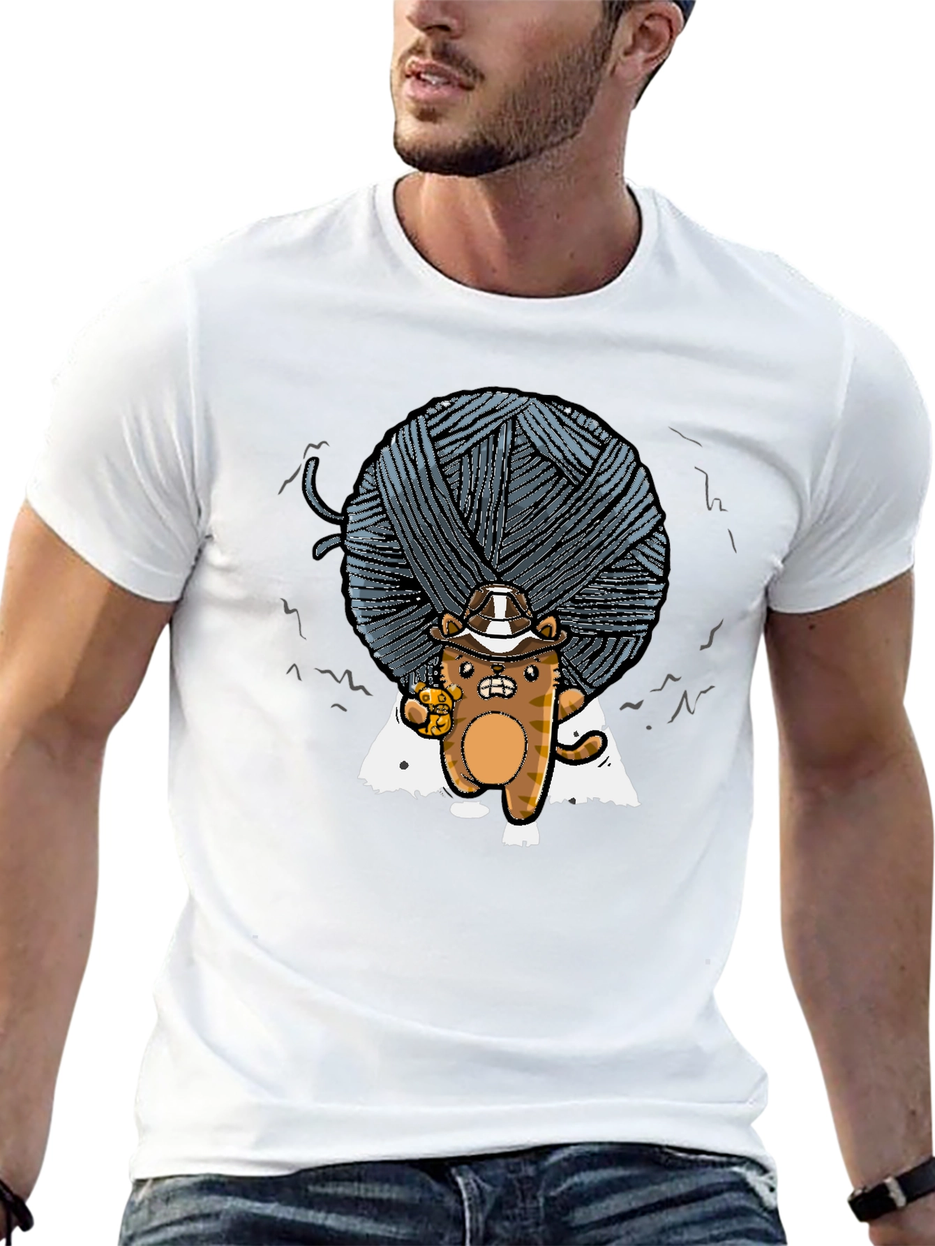 Yarn Ball Cat T-Shirt