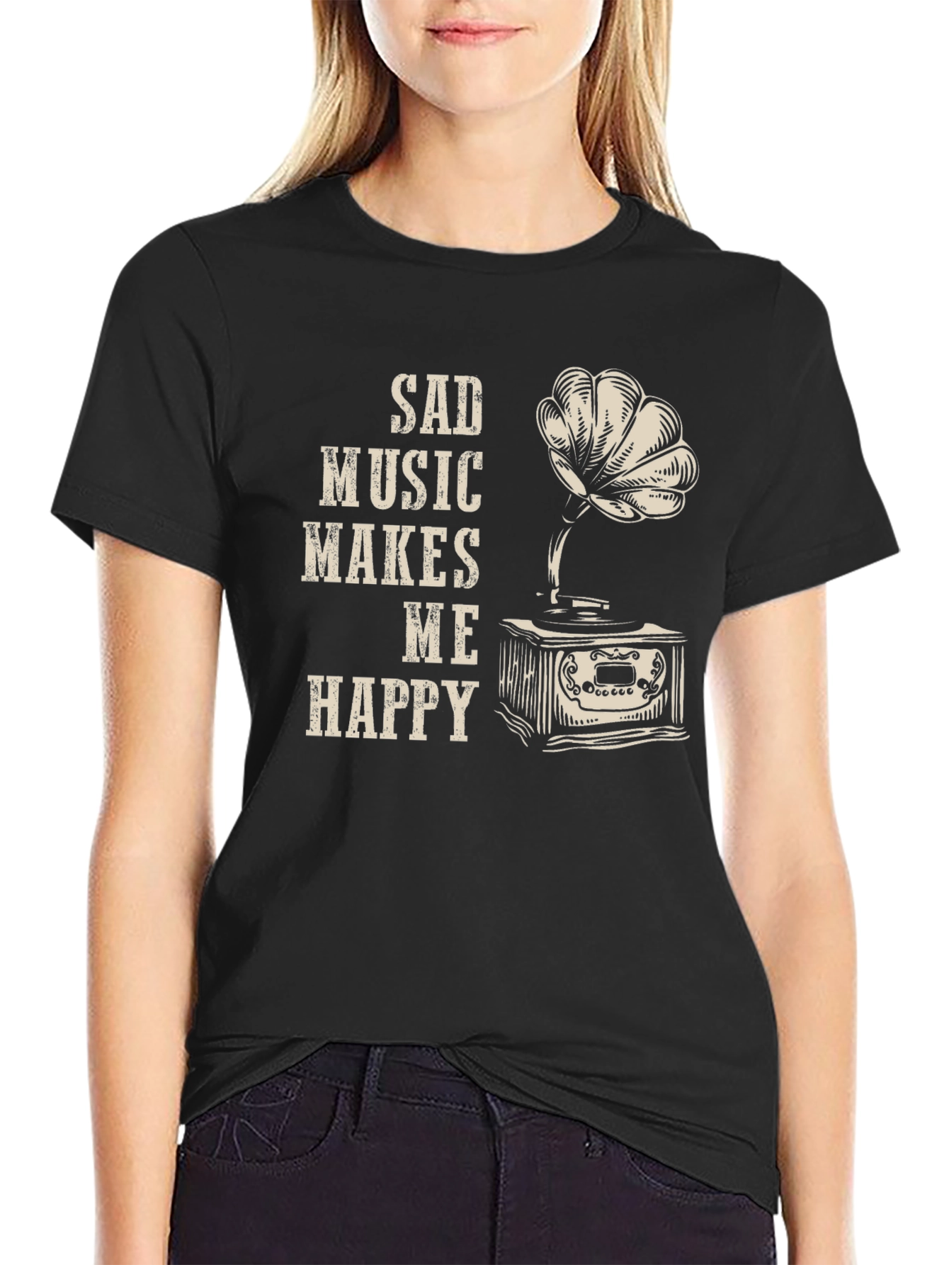 Sad Music Makes Me Happy T-Shirt
