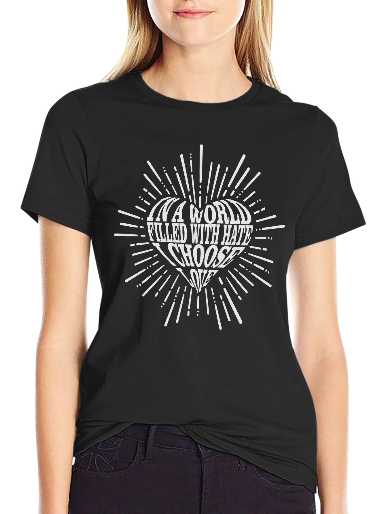 Choose Love Graphic Tee - Soft Cotton Blend