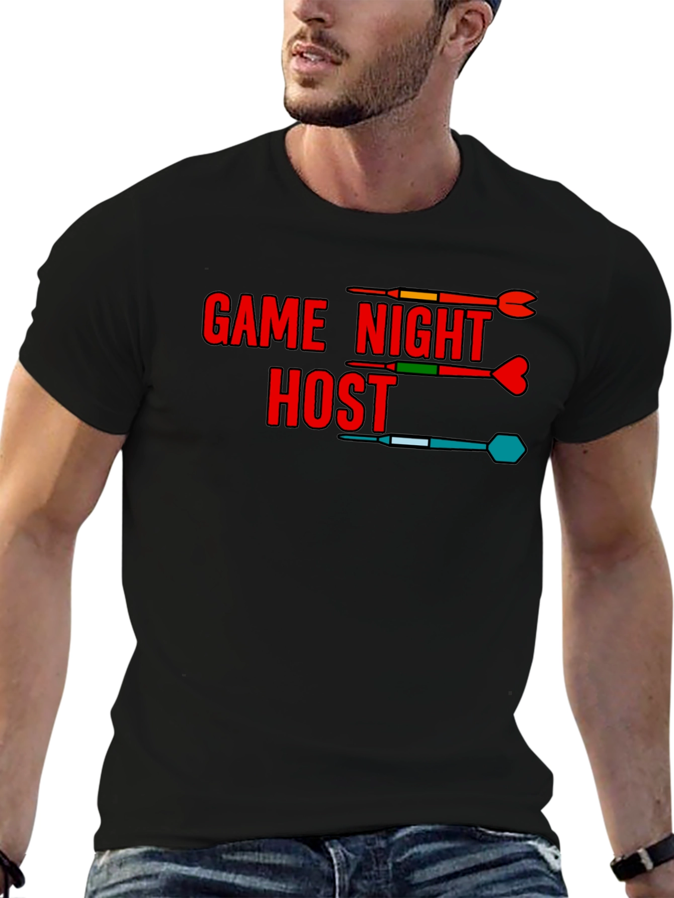 Game Night Host T-Shirt - Dart Theme