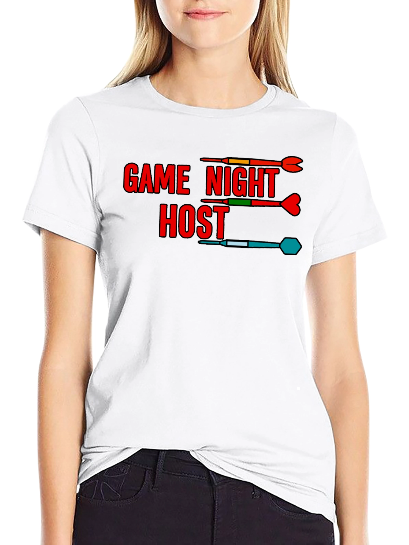 Game Night Host T-Shirt - Dart Theme