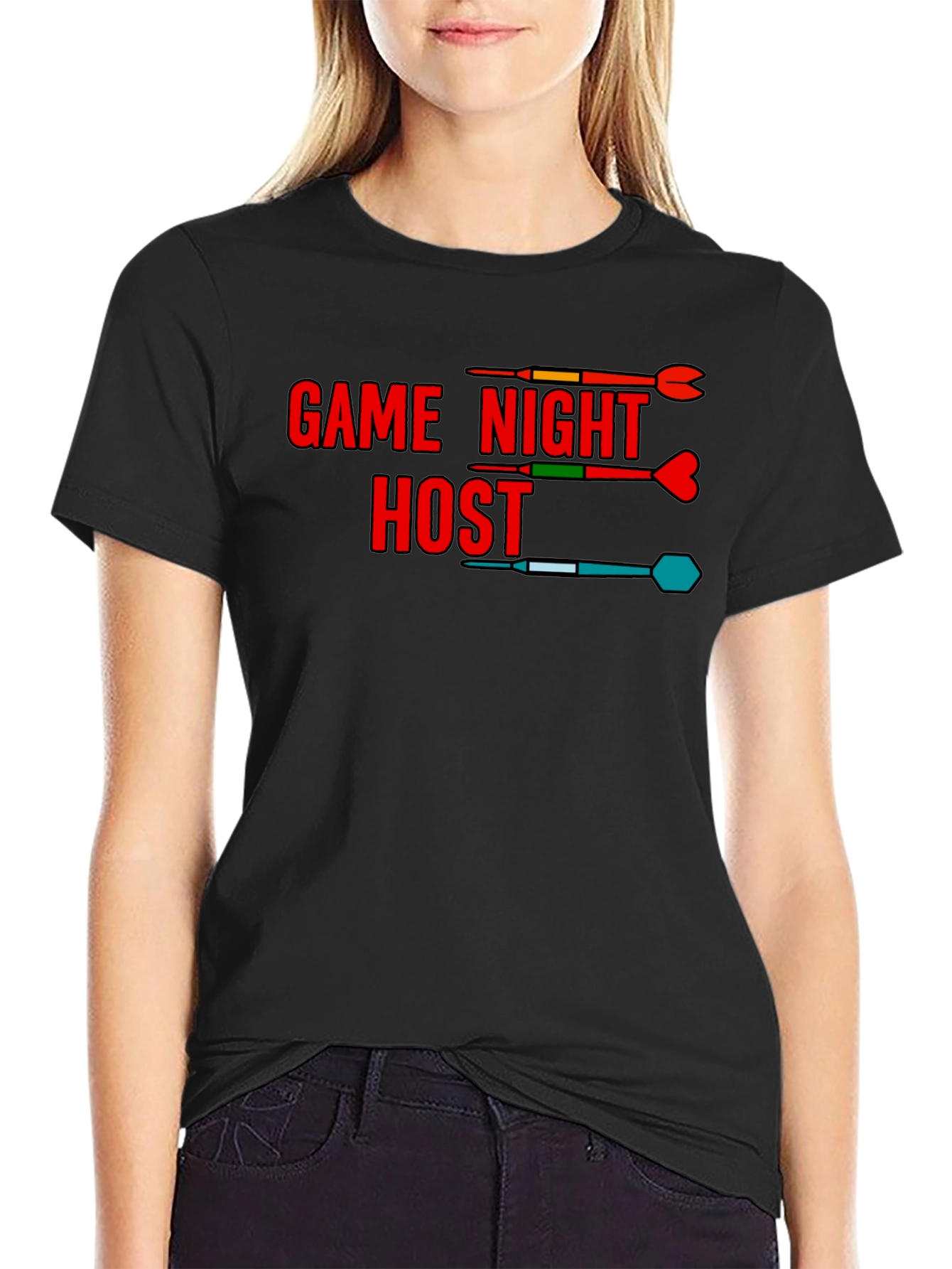 Game Night Host T-Shirt - Dart Theme