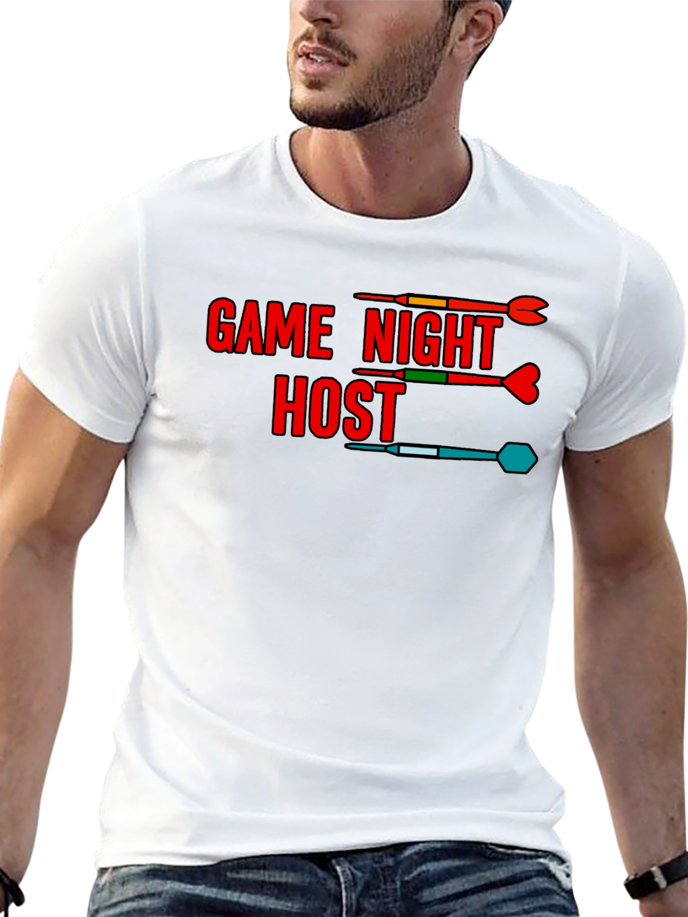 Game Night Host T-Shirt - Dart Theme
