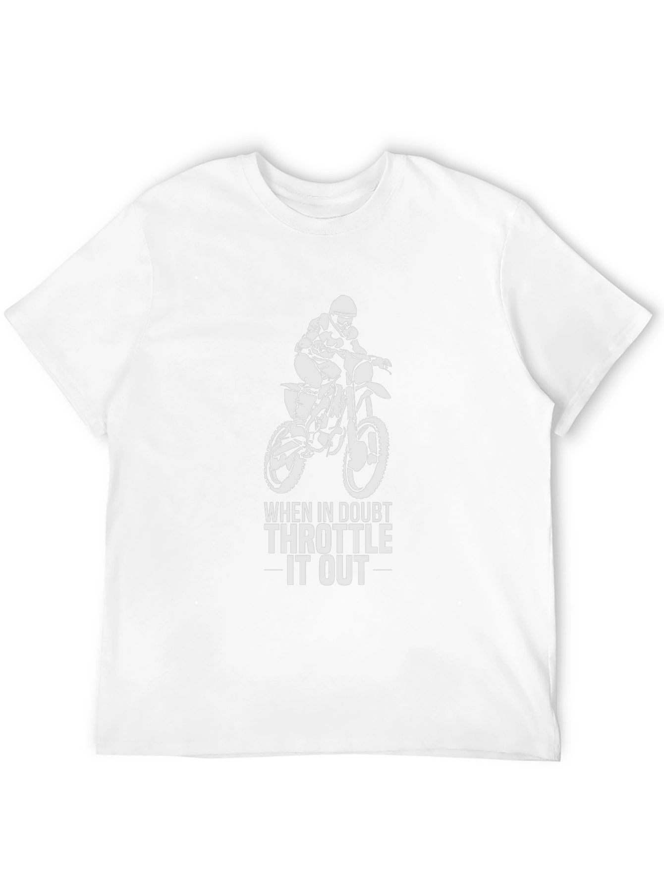 Throttle It Out T-Shirt - Motocross Design