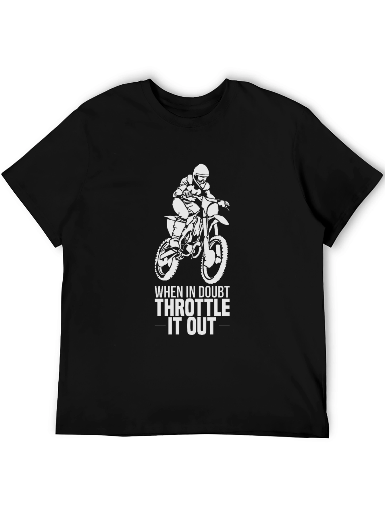 Throttle It Out T-Shirt - Motocross Design