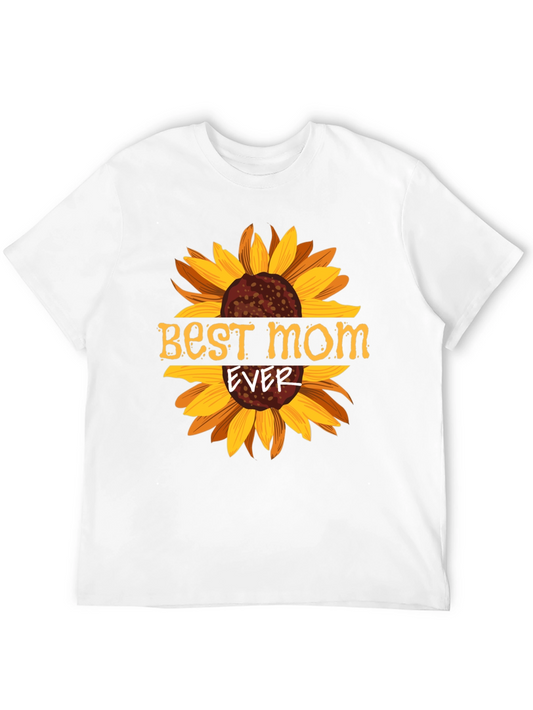 Best Mom Ever Sunflower Graphic T-Shirt