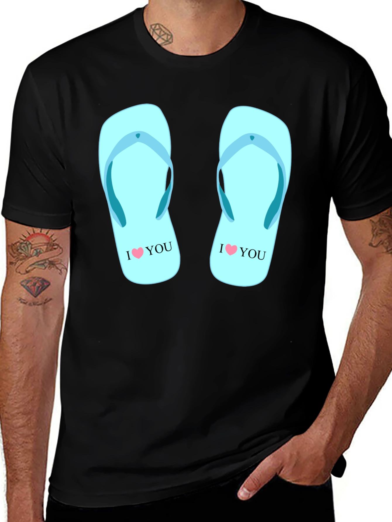 I Heart You Flip Flops Tee