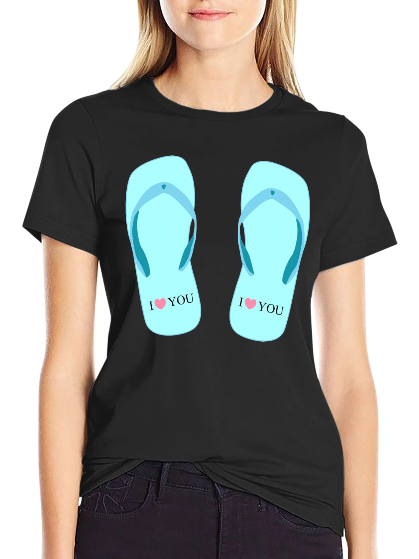 I Heart You Flip Flops Tee