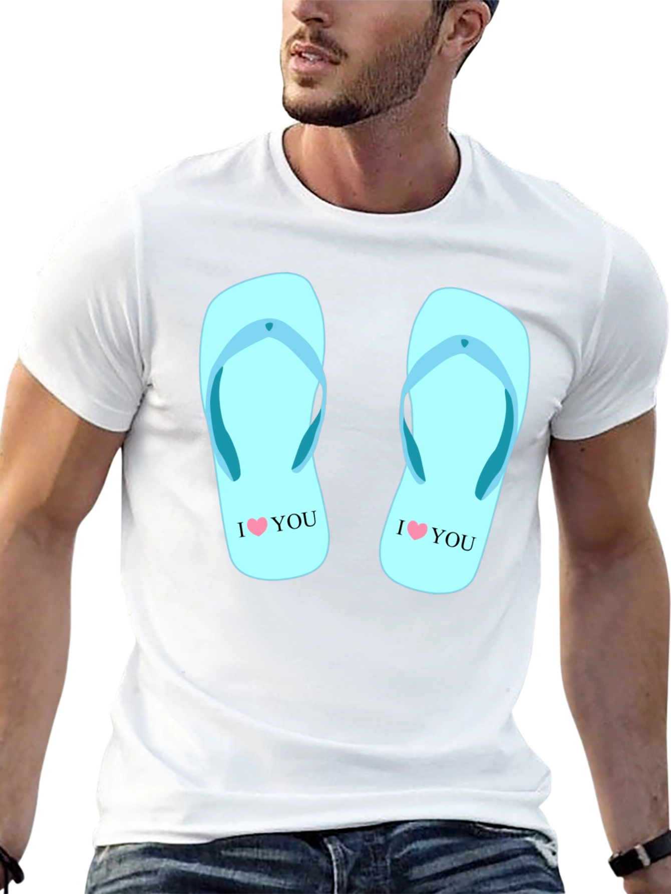 I Heart You Flip Flops Tee