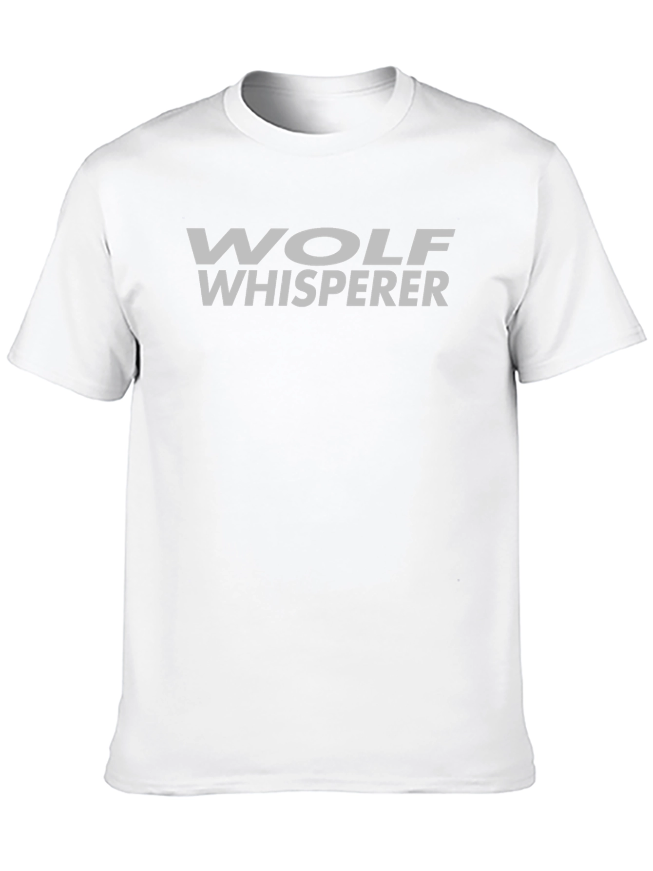 Wolf Whisperer Graphic Tee - Black Cotton Blend Shirt