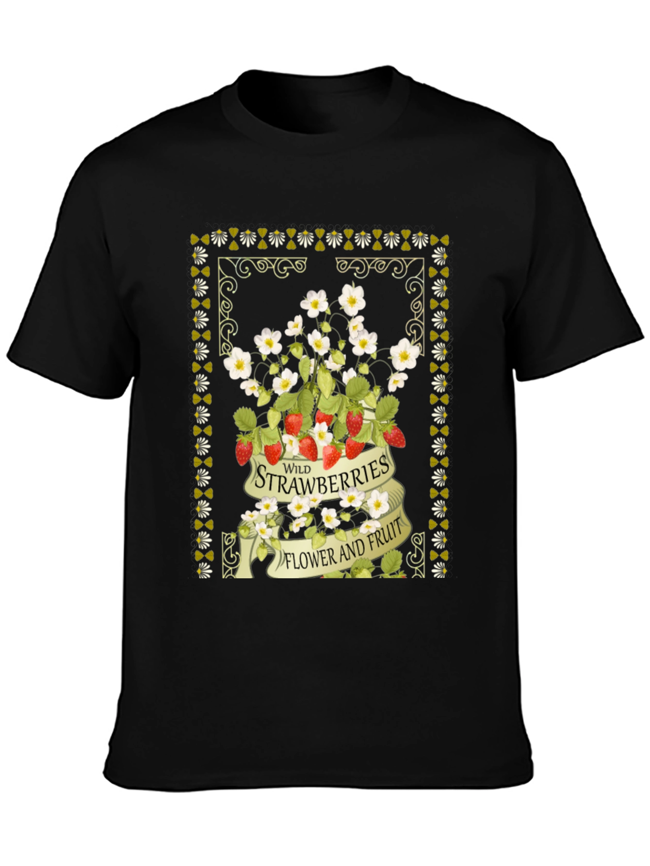 Wild Strawberries Graphic Print Tee