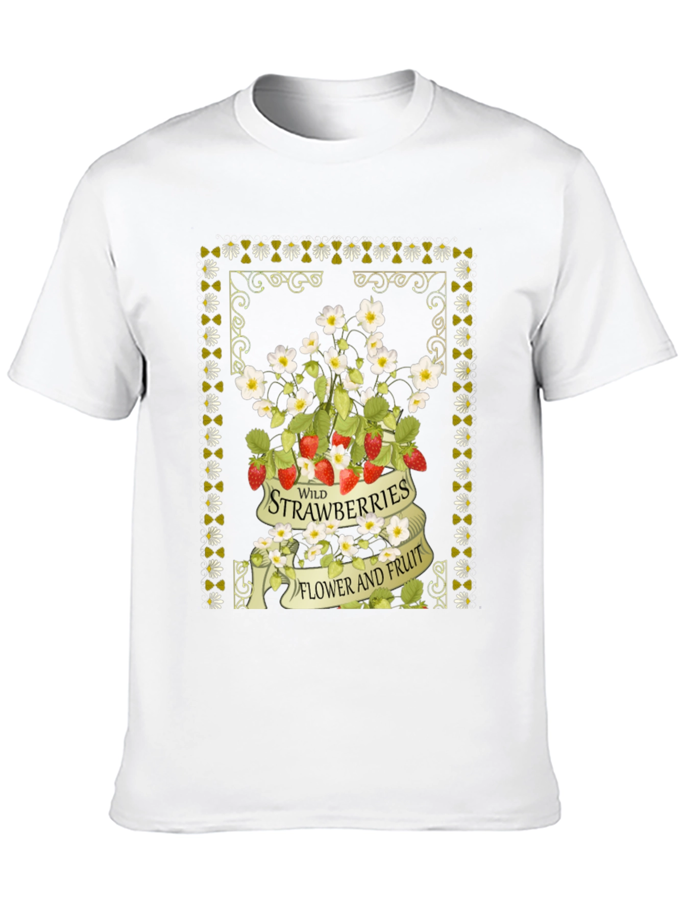 Wild Strawberries Graphic Print Tee