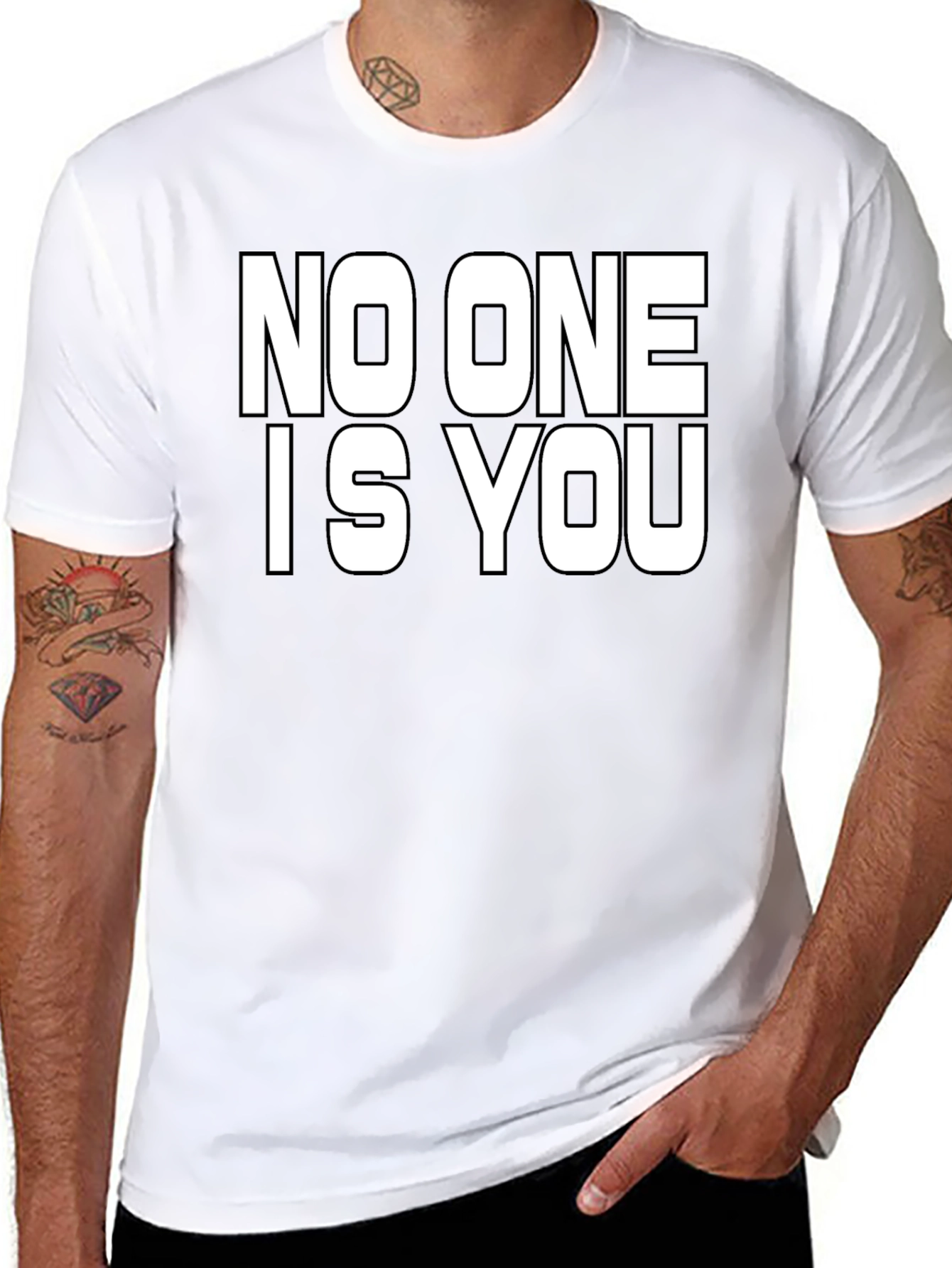 No One is You Graphic Black T-Shirt