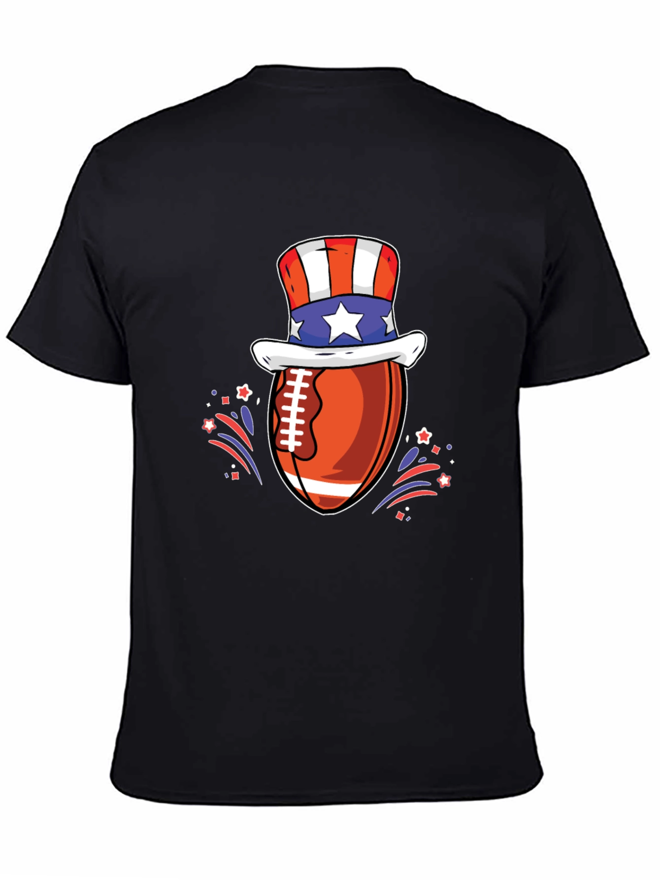 Patriotic Football T-Shirt - USA Pride!